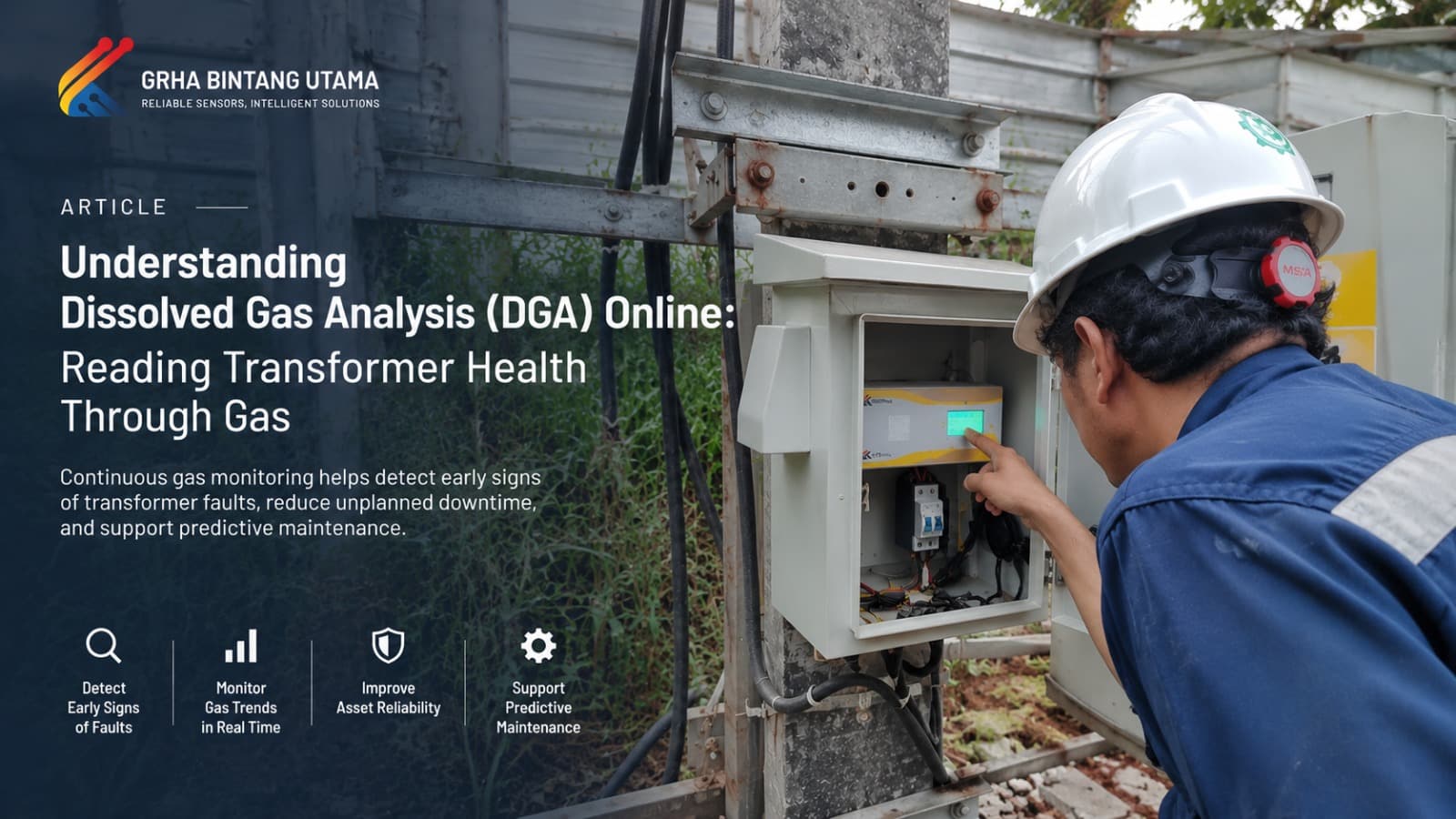 Dissolved Gas Analysis (DGA) Online monitoring dissolved gases to assess transformer condition in real time Dissolved Gas Analysis (DGA) Online monitoring dissolved gases to assess transformer condition in real time